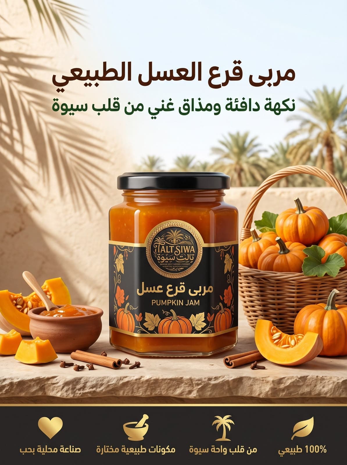 مربى قرع العسل الطبيعي